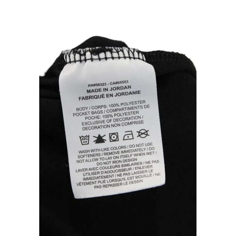 Nike Boys Textured Drawstring Adjustable Casual Shorts Black Size XL